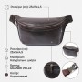 Стильна бананка для чоловіків із натуральної шкіри GRANDE PELLE 22814 Коричневий