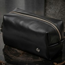 Шкіряна чоловіча косметичка GRANDE PELLE 11415 Чорний