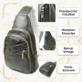 Зручна жіноча сумка з однією лямкою через плече з екошкіри Vintage 22756 Зелений