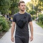 Слінг сумка для подорожей із якісного текстилю Vintage 22866 Чорний