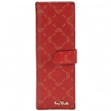 Визитница на кнопке Tony Perotti Luxury 2639 rosso (90387) Красная