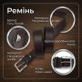 Мужской джинсовый ремень Tony Perotti 750/40 MORO (90365) Темно-коричневый