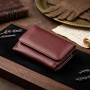 Компактний жіночий гаманець на кнопці ST Leather 18885 Темно-червоний