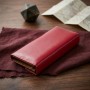 Гаманець жіночий з гладкою екокожі KIVI 19071 Малиновий