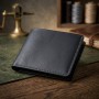 Тонкое кожаное портмоне унисекс GRANDE PELLE 11219 Черное