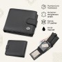Чоловічий гаманець ST Leather 18334 (ST102) натуральна шкіра Чорний