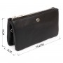 Місткий клатч на два відділення жіночий ST Leather 19246 Чорний