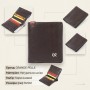 Вертикальне портмоне-кредитниця комбі в гладкій шкірі GRANDE PELLE 11328 Коричневе