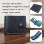 Чоловіче портмоне з натуральної шкіри GRANDE PELLE 11461 Темно-синій