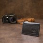 Шкіряна обкладинка для автодокументів GRANDE PELLE 11495 Чорний