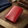 Компактне жіноче портмоне в три складання GRANDE PELLE 11549 Червоний