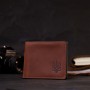 Шкіряна обкладинка на посвідчення учасника бойових дій GRANDE PELLE 11663 Коричневий