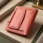 Стильний шкіряний гаманець з монетницею зовні ST Leather 19458 Помаранчевий
