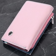 Элегантный женский кошелек из качественной натуральной кожи ST Leather 19462 Разноцветный