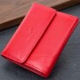 Яскравий жіночий гаманець з монетницею з натуральної шкіри ST Leather 19493 Червоний