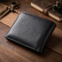 Чоловічий гаманець-затиск з натуральної шкіри ST Leather 22460 Чорний