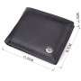 Кошелек-зажим из натуральной кожи ST Leather 22476 Черный