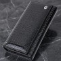Лакований шкіряний гаманець з блоком для кредитних карток ST Leather 22683 Чорний