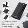 Лакований шкіряний гаманець з блоком для кредитних карток ST Leather 22683 Чорний