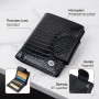 Гаманець для жінок середнього розміру з натуральної шкіри ST Leather 22686 Чорний