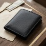 Жіночий шкіряний гаманець для карток купюр та монет ST Leather 22690 Чорний