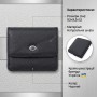 Жіночий шкіряний гаманець для карток купюр та монет ST Leather 22690 Чорний