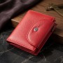 Яскравий жіночий гаманець із монетницею з натуральної шкіри ST Leather 22712 Червоний