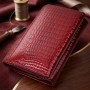 Стильний жіночий фактурний гаманець із натуральної шкіри ST Leather 22731 Червоний