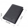 Чоловіче шкіряне портмоне для карток купюр та монет ST Leather 22733 Чорне