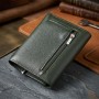 Стильний гаманець середнього розміру із натуральної шкіри ST Leather 23075 Зелений