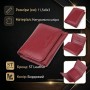Компактний гаманець зручного формату із натуральної шкіри ST Leather 23077 Бордовий