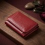 Компактний гаманець зручного формату із натуральної шкіри ST Leather 23077 Бордовий