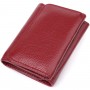 Компактний гаманець зручного формату із натуральної шкіри ST Leather 23077 Бордовий