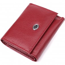 Миниатюрный женский кошелек из натуральной кожи ST Leather 23082 Бордовый