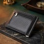 Чоловічий гаманець із металевим затискачем з натуральної шкіри ST Leather 23092 Чорний