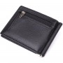 Чоловічий гаманець із металевим затискачем з натуральної шкіри ST Leather 23092 Чорний