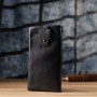 Жіночий шкіряний гаманець-клатч із відділенням під телефон ST Leather 23101 Чорний