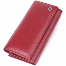 Модный женский кошелек на магнитах из натуральной кожи ST Leather 23113 Бордовый