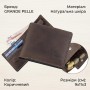 Класичне портмоне унісекс на магніті GRANDE PELLE 11208 Коричнева