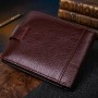 Кошелек горизонтальный мужской флотар кожаный TAILIAN 19009 Коричневый