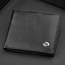 Мужской купюрник ST Leather 18305 (ST159) кожаный Черный