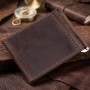 Солідний шкіряний Затискач для грошей GRANDE PELLE 11197 Коричневий