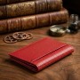 Визитница-книжка ST Leather 19214 Красная