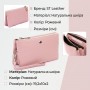 Місткий клатч на два відділення жіночий ST Leather 19250 Рожевий