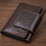 Портмоне вертикальне з хлястиком на магніті на одне відділення GRANDE PELLE 11305 Коричневе