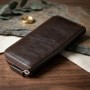 Шкіряне жіноче глянцеве портмоне GRANDE PELLE 11466 Коричневий
