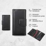 Шкіряне глянсове портмоне GRANDE PELLE 11471 Чорний