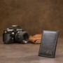 Шкіряна невелика візитниця GRANDE PELLE 11501 Чорний