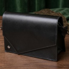 Жіноча стильна сумка з натуральної шкіри GRANDE PELLE 11434 Чорний
