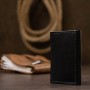 Кожаный компактный картхолдер GRANDE PELLE 11397 Черный